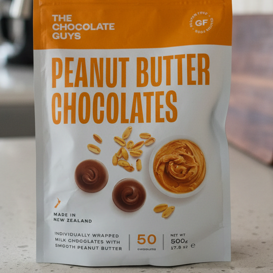 THE CHOCOLATE GUYS PEANUT BUTTER CHOCOLATES 500G