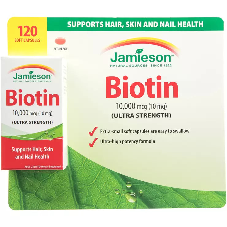 JAMIESON BIOTIN 10000 MCG 120 CAPSULES