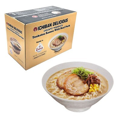 Ichiban Delicious Instant Noodle Tonkotsu Ramen Flavor 185g x 6ct