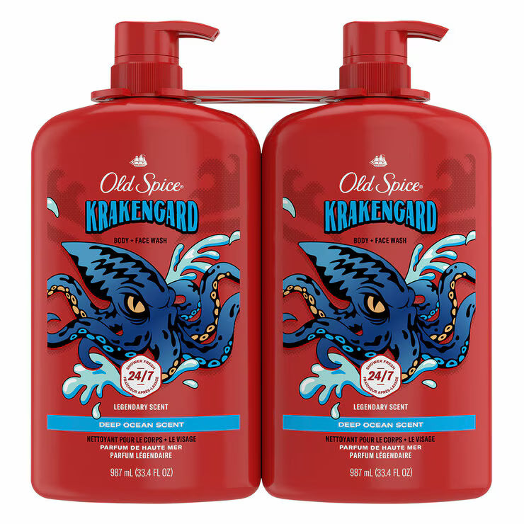 Old Spice Krakengard Body Wash 2 x 987ml