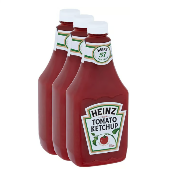 HEINZ TOMATO KETCHUP 3 X 1L
