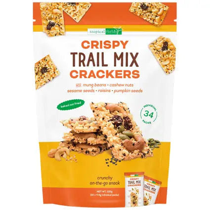 Tropical Fields Trail Mix Crackers 394g (34 individual wrapped packs)