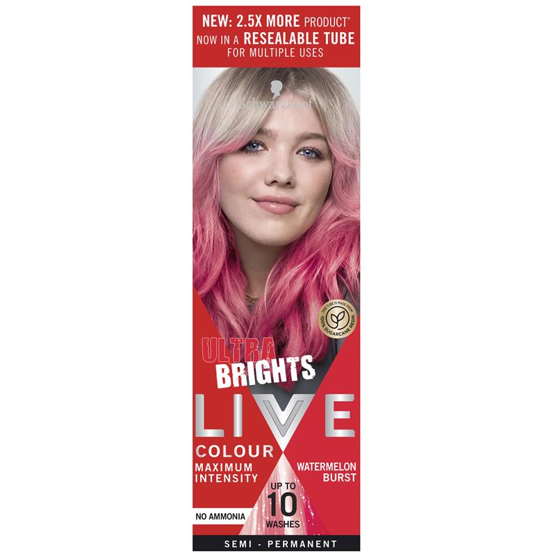 Schwarzkopf Live Ultra Brights Watermelon Burst Semi Permanent Colour 75ml