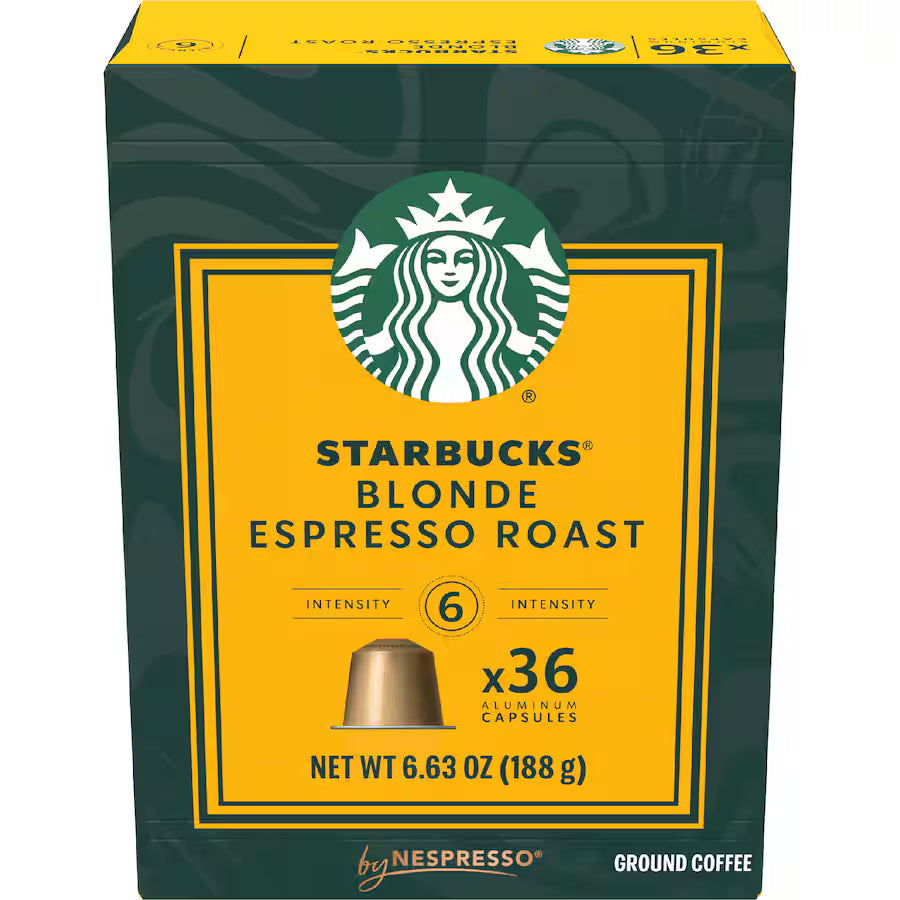 Starbucks Blonde Espresso Roast Coffee Nespresso Compatible 36 x 5.3g