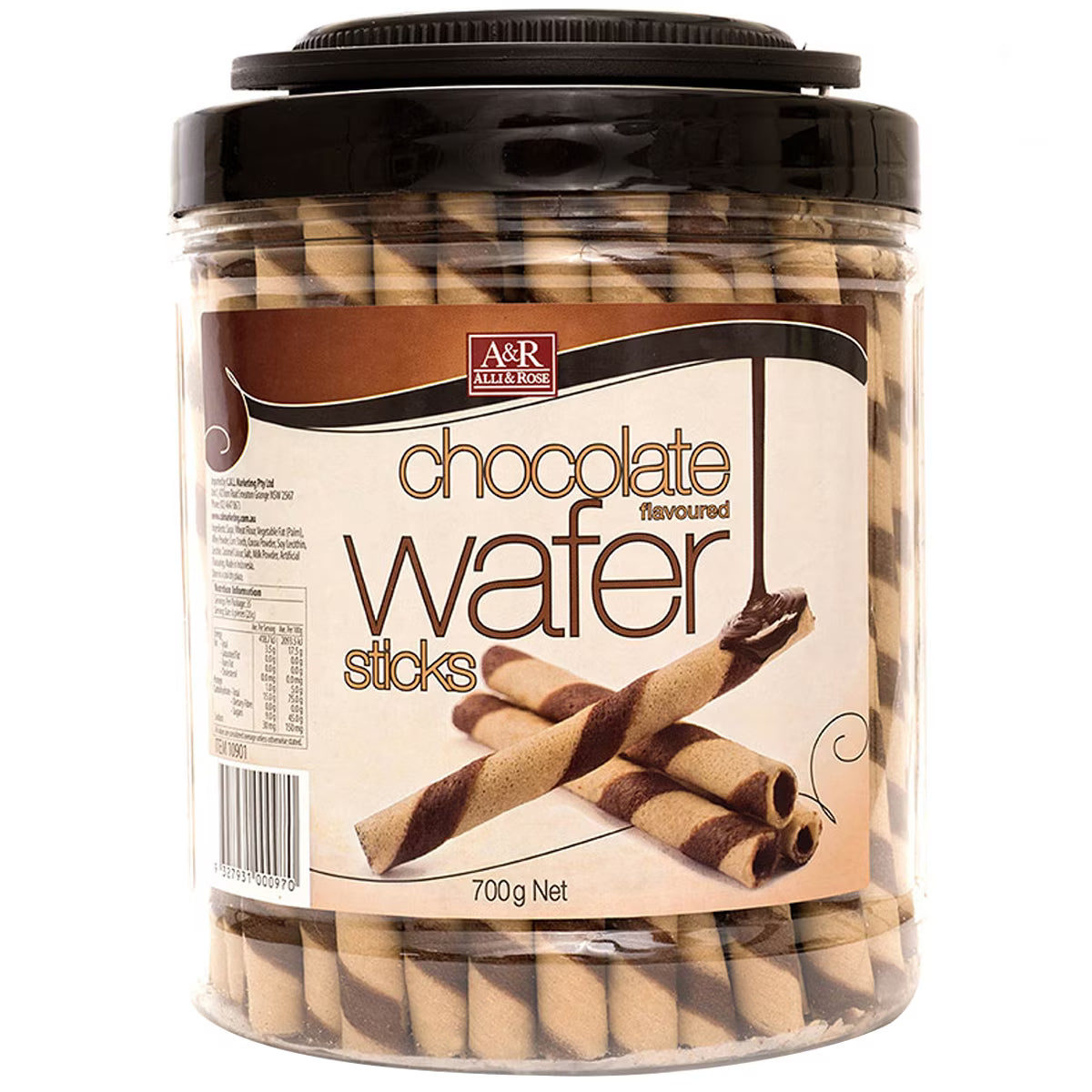ALLI & ROSE CHOCOLATE WAFER STICKS 700G
