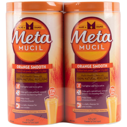 Metamucil Multihealth Fibre Orange 1.346kg (2 x 673g)