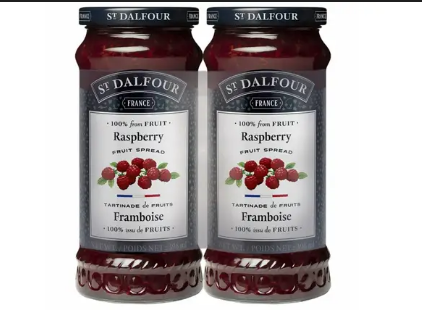 St Dalfour Raspberry Spread 500 g x 2 ct