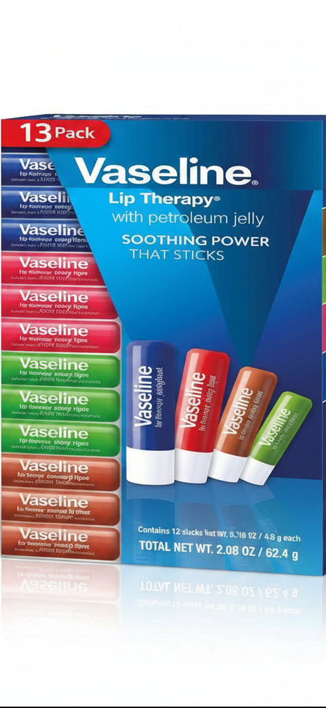 Vaseline Lip Therapy Lip Balm 13 Pack