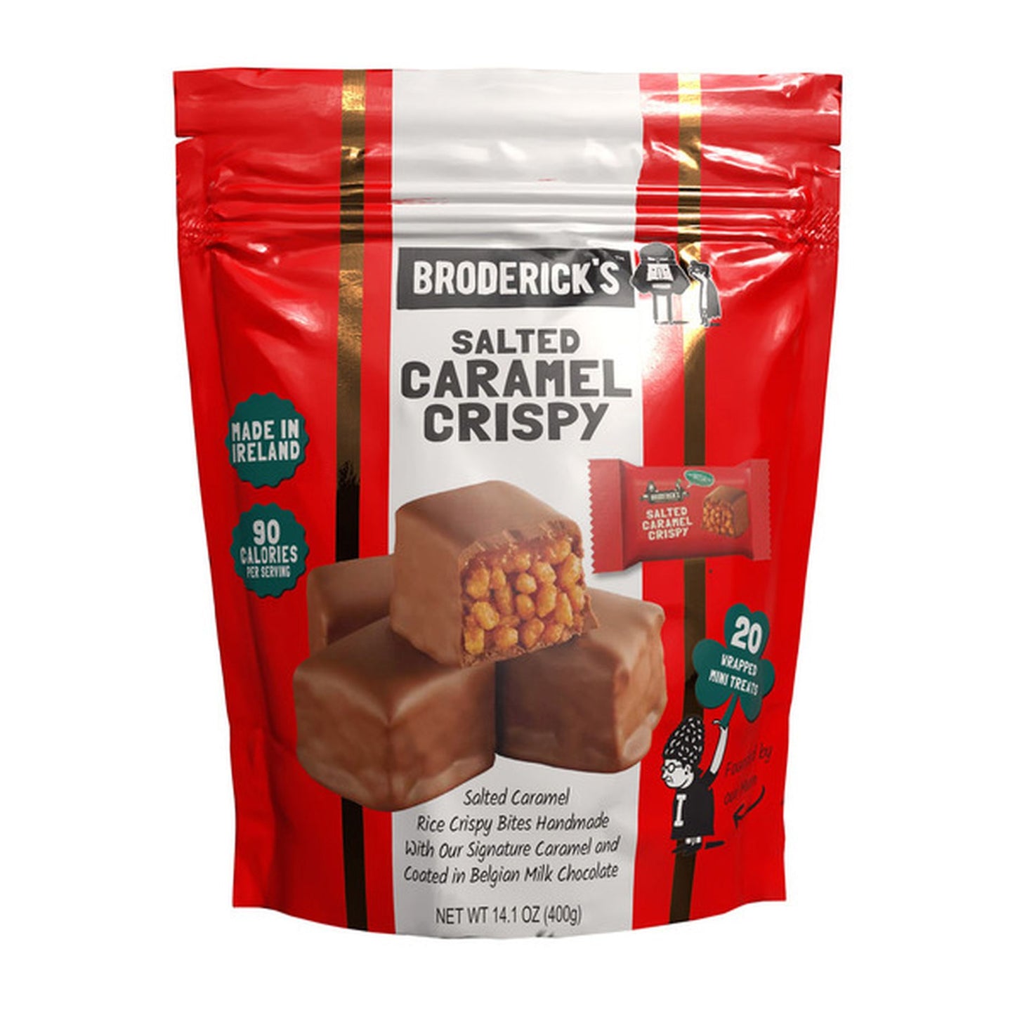 Brodericks Salted Caramel Crispy Bites 20 x 20g