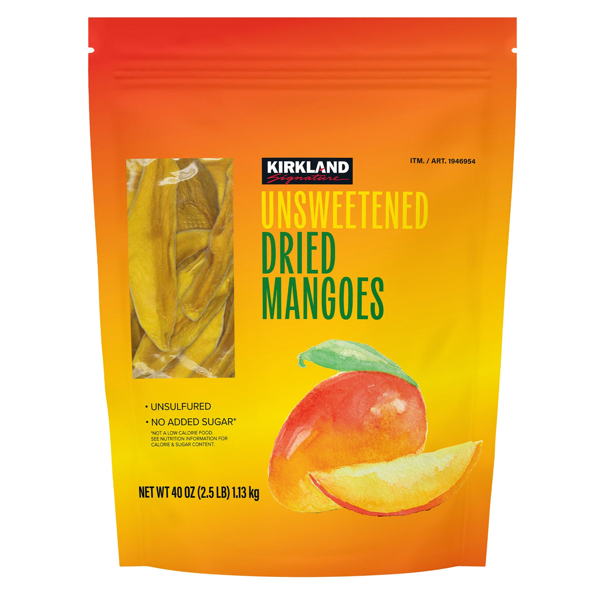 Kirkland Signature Unsweetened Dried Mangoes 1.13KG