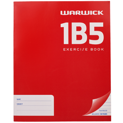 Warwick 1B5 Exercise Book 1pk
