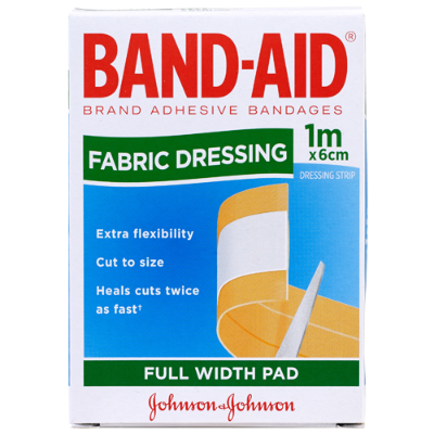 Band-Aid Fabric Dressing 6cm Wide 1m