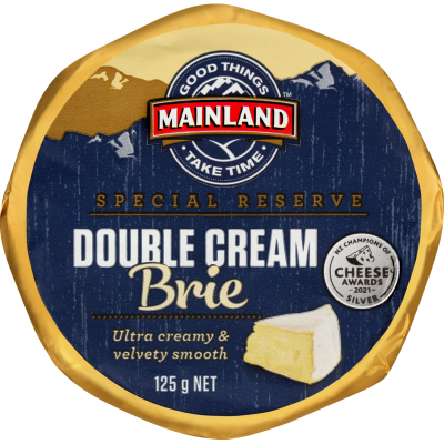 Mainland Special Reserve Double Cream Brie Cheese 125g