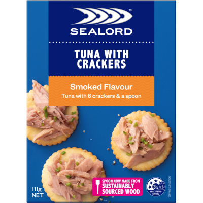 Sealord Tuna Sensations Smoked Flavour Tuna With Crackers 111g