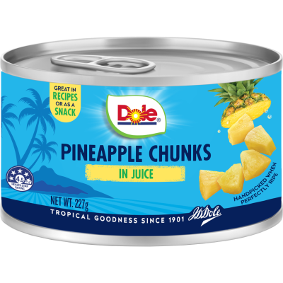 Dole Pineapple Chunks In Juice 227g