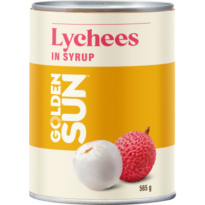 Golden Sun Whole Lychees In Syrup 565g
