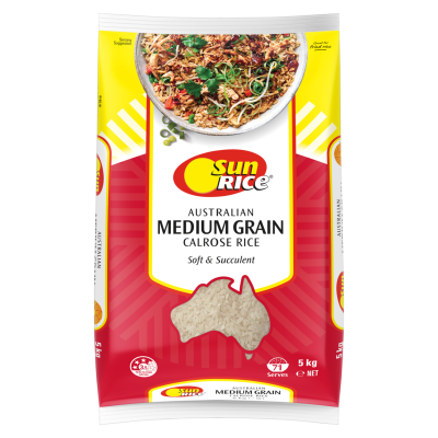 SunRice Australian Medium Grain Calrose Rice 5kg