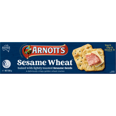 Arnott's Sesame Wheat Crackers 250g