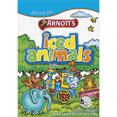 Arnott's Iced Animals Biscuits 200g