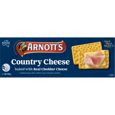 Arnott's Country Cheese Crackers 250g