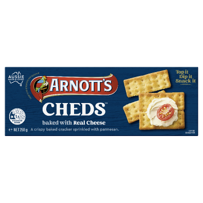 Arnott's Cheds Crackers 250g