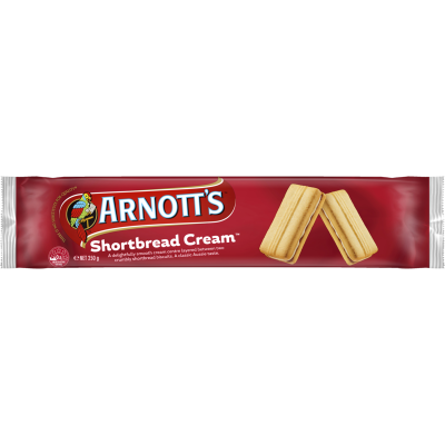 Arnott's Shortbread Cream Biscuits 250g