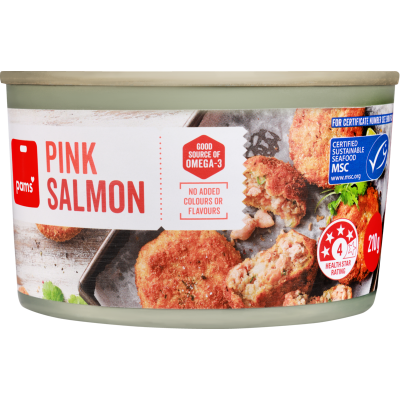 Pams Pink Salmon 210g