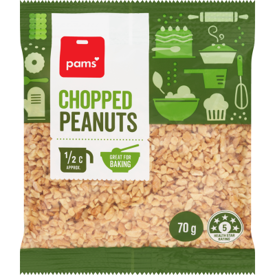 Pams Chopped Peanuts 70g