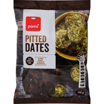 Pams Pitted Dates 400g