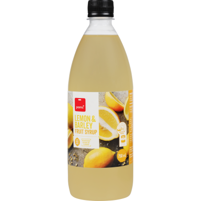 Pams Lemon & Barley Fruit Syrup 750ml