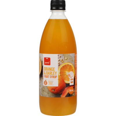 Pams Orange & Barley Fruit Syrup 750ml