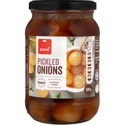 Pams Pickled Onions 520g