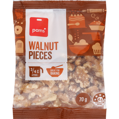 Pams Walnut Pieces 70g