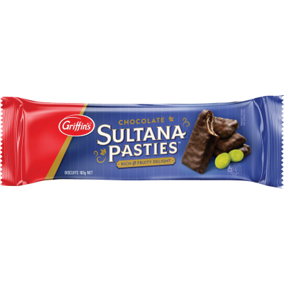 Griffin's Chocolate Sultana Pasties Biscuits 185g