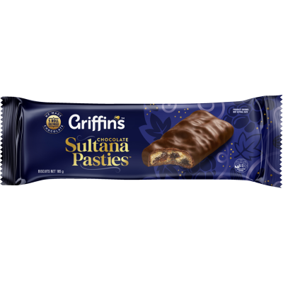 Griffin's Chocolate Sultana Pasties Biscuits 185g