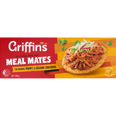 Griffin's Meal Mates The Original Poppy & Sesame Crackers 230g