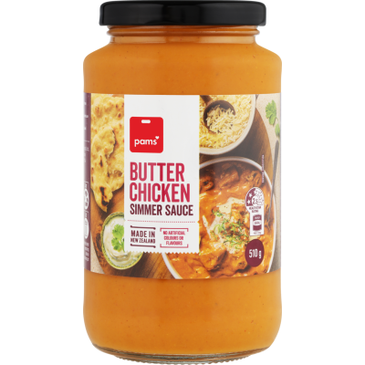 Pams Butter Chicken Simmer Sauce 510g