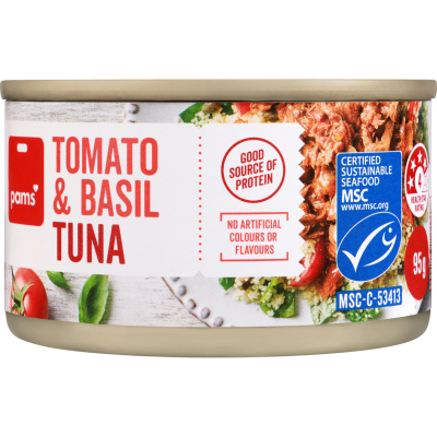Pams Tomato & Basil Tuna 95g