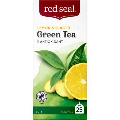 Red Seal Lemon & Ginger Green Tea Bags 25pk