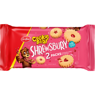 Griffin's Cookie Bear Shrewsbury Strawberry Biscuits 2pk