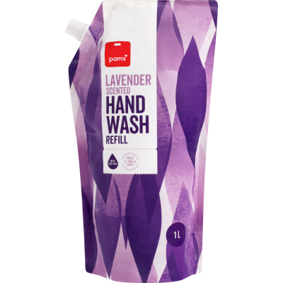 Pams Lavender Scented Hand Wash Refill 1l