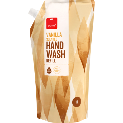Pams Vanilla Scented Hand Wash Refill 1l