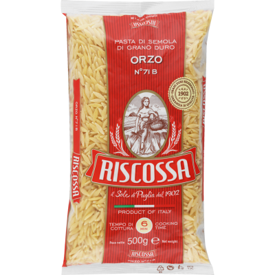 Riscossa Orzo Pasta 500g – GoPotatoes