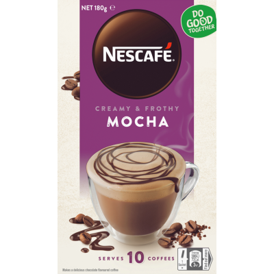 Nescafe Cafe Menu Mocha Coffee Sachets 10pk