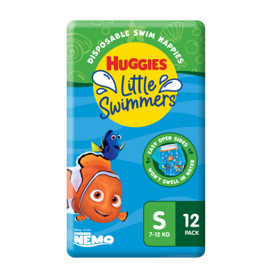 Huggies Little Swimmers Swim Nappies Small 7-12kg 12pk