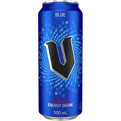 V Blue Guarana Energy Drink 500ml