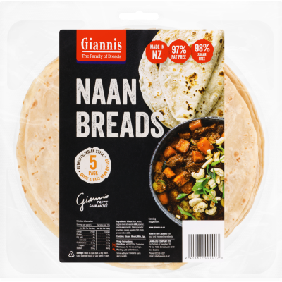 Giannis Naan Breads 5pk