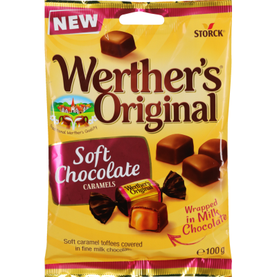 Werther's Original Soft Chocolate Caramels 100g