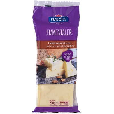Emborg Emmentaler Cheese Portions 200g