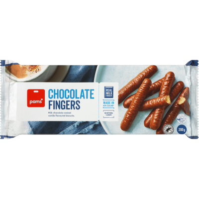 Pams Chocolate Fingers Biscuits 200g